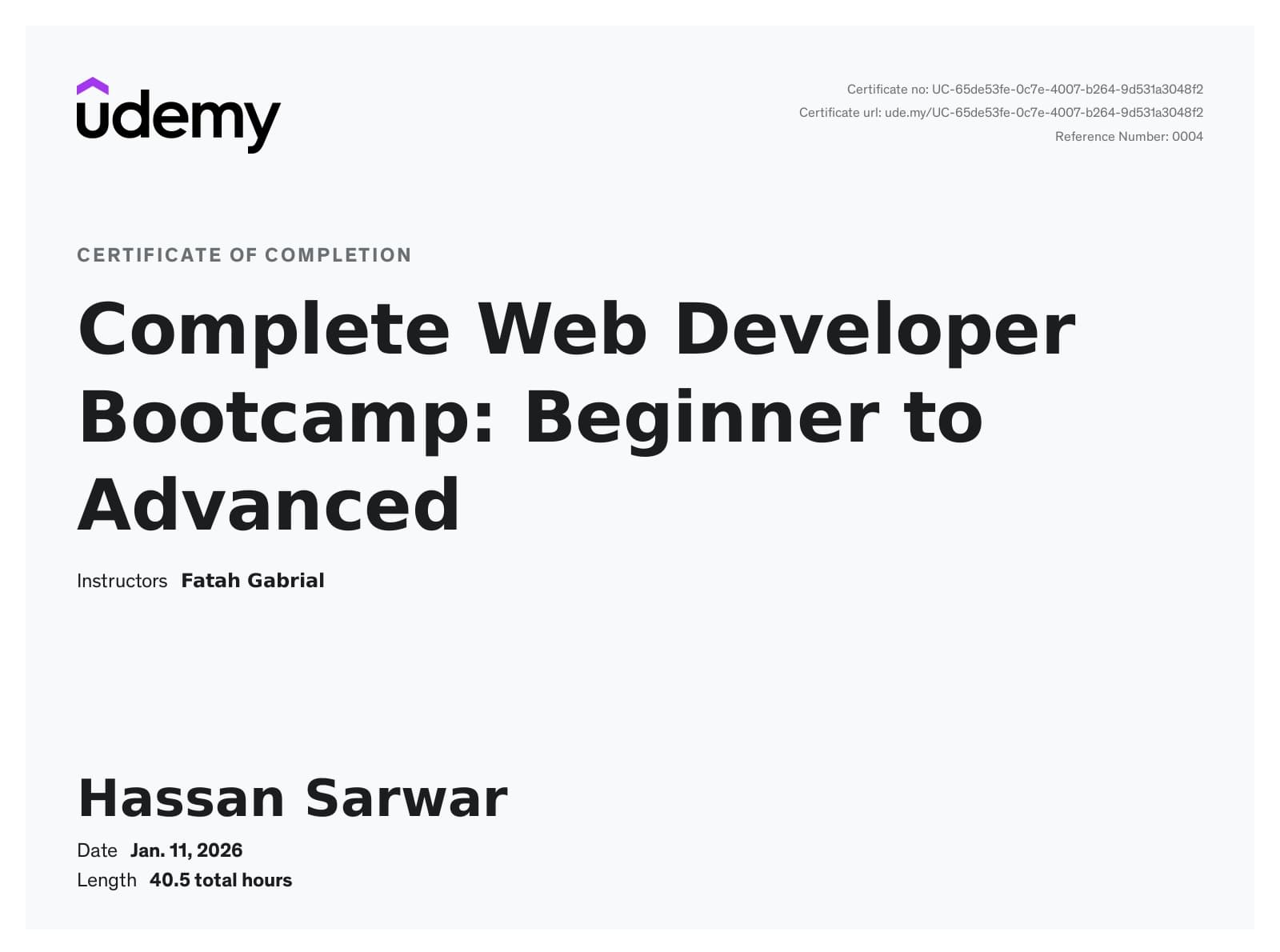 Complete Web Developer Bootcamp: Beginner to Advanced