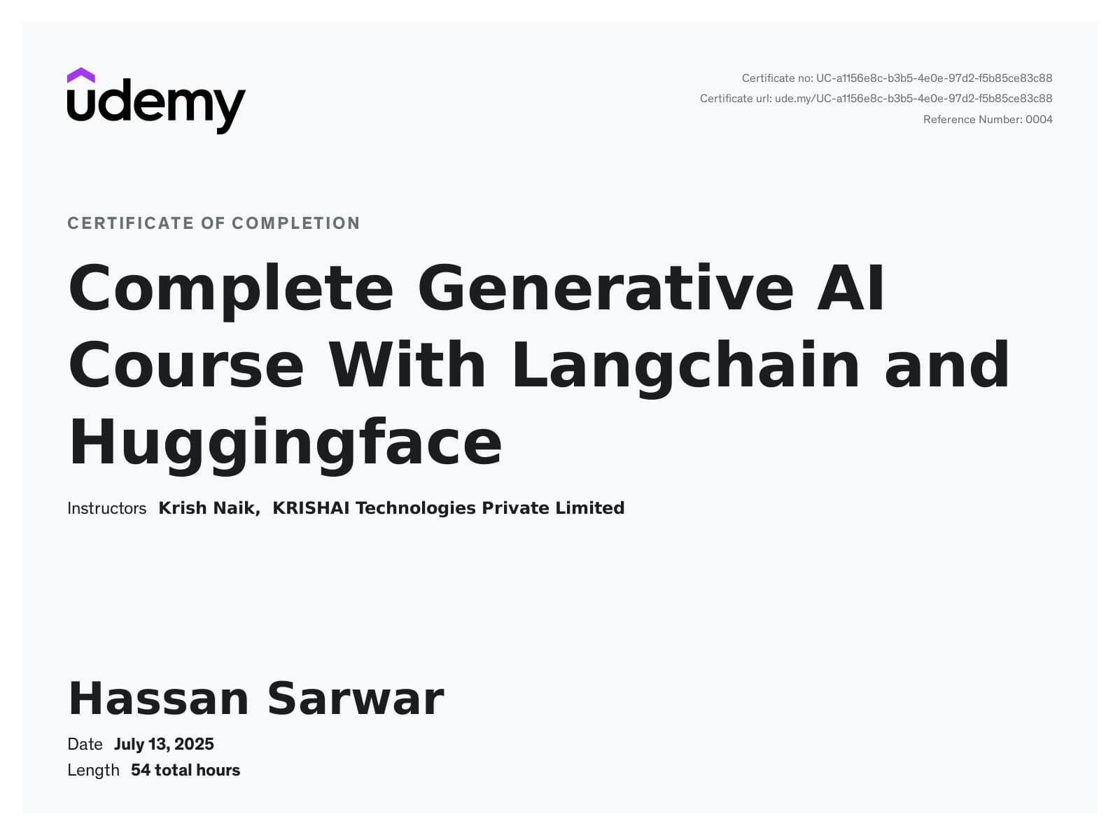 Complete Generative AI Course With Langchain and Huggingface